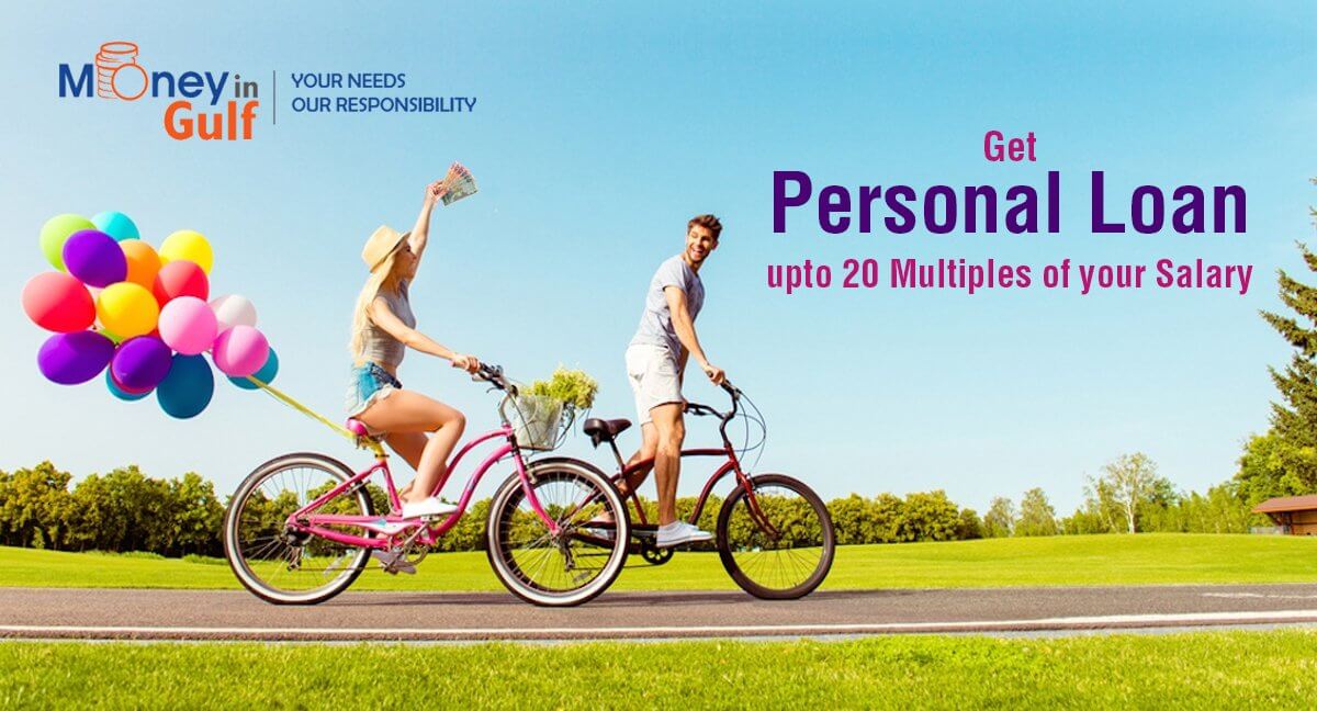 Get up to 20 multiples of your salary when applying personal loan with Money In Gulf